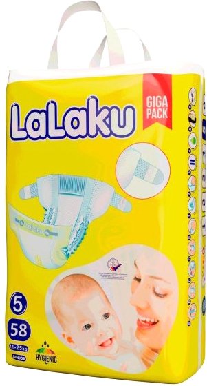 

Подгузники LaLaKu 5 Junior Giga pack (58 шт)