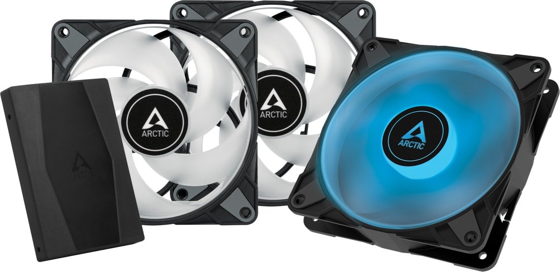 

Комплект вентиляторов для корпуса Arctic P12 PWM PST RGB 0dB Triple Pack (3 шт) ACFAN00229A