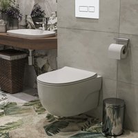 Унитаз подвесной Roxen Porto в комплекте с инсталляцией StounFix Dual Fresh 6 в 1 576390 (кнопка: белый глянец)