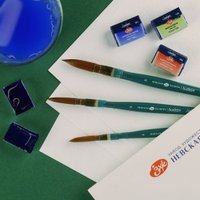 Кисть для рисования Невская палитра Ладога 265111/4 (синтетика, круглая, на короткой ручке №4)