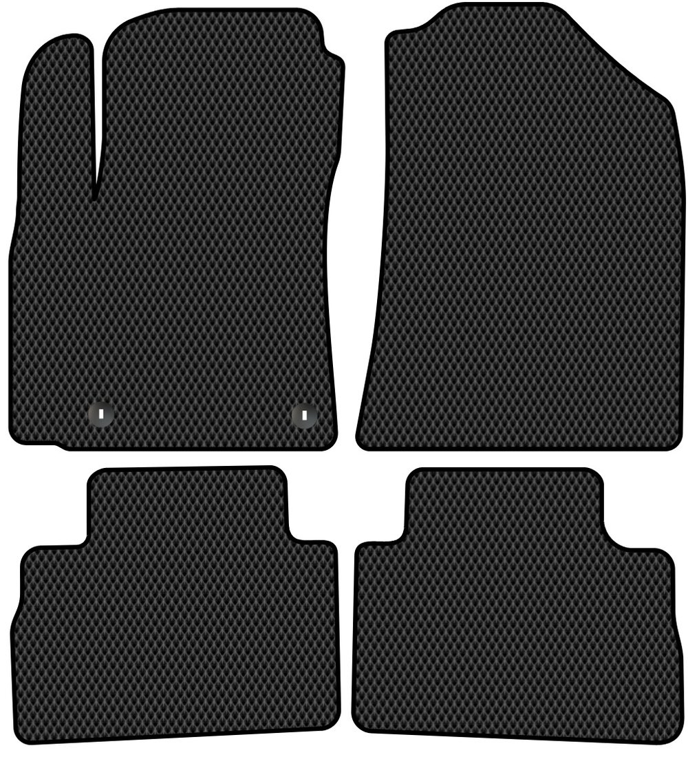 

Комплект ковриков для авто Alicosta Kia Soul III (хэтчбек 5 дв / SK3) 2019 - Н.В. (черный, ромб)