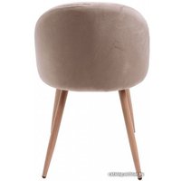 Стул AksHome Honnor 84077 (бежевый велюр HLR-08/дуб)