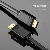 Кабель Ugreen DP102 10244 DisplayPort 1.2 - DisplayPort 1.2 (1 м, черный)