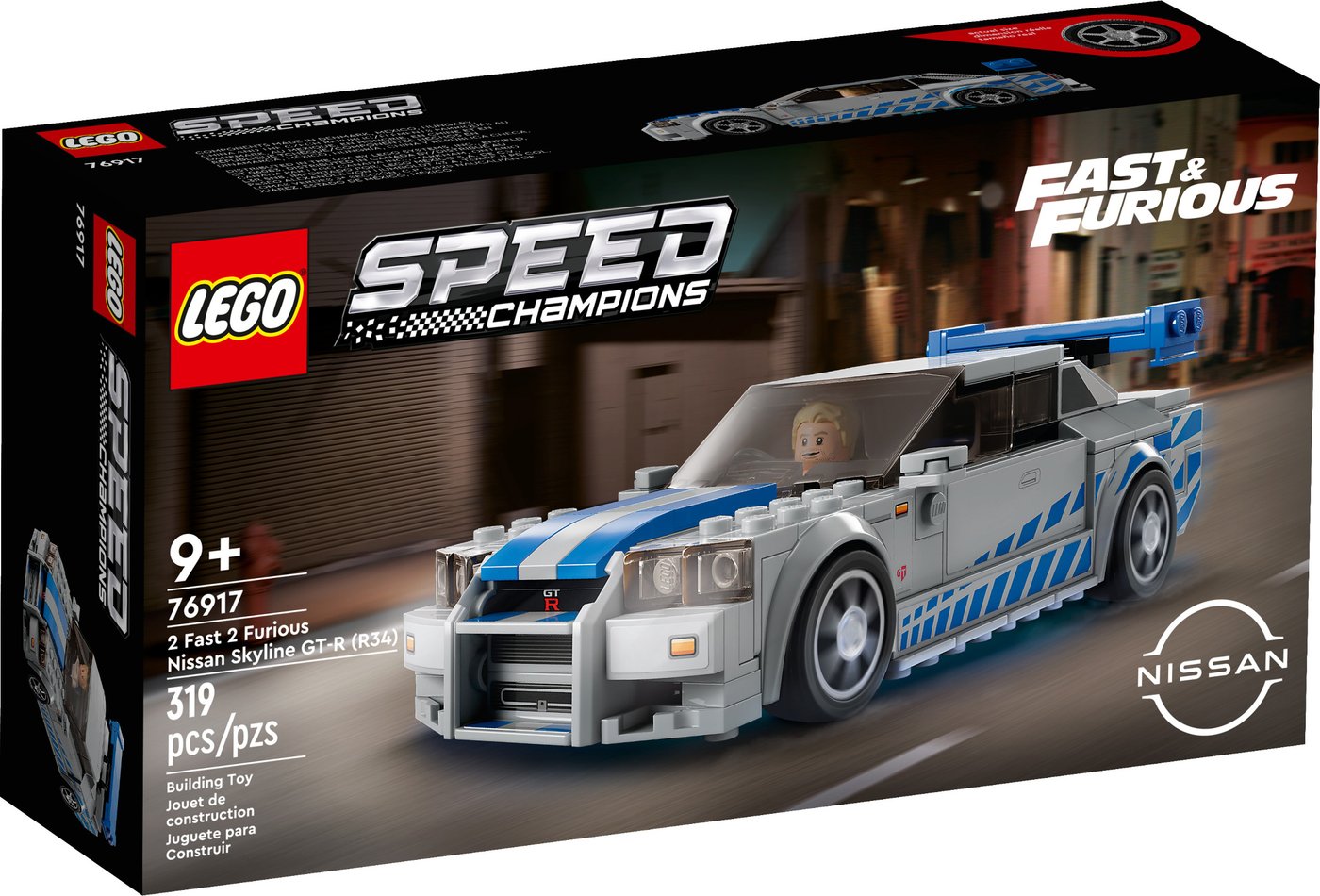 

Конструктор LEGO Speed Champions 76917 Двойной Форсаж: Nissan Skyline GT-R (R34)
