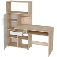 Стол НК-Мебель Квадро 74260155 (дуб сонома/белый)