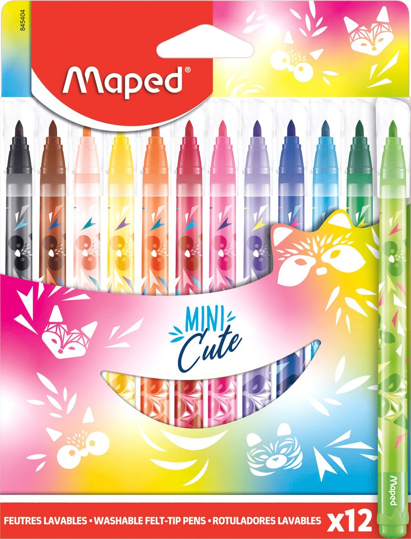 

Фломастеры Maped Mini Cute 845404 (12 шт)