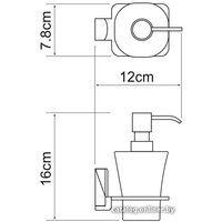 Дозатор для жидкого мыла Wasserkraft К-5099