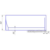 Ванна 1Марка Piccolo 150x75L (с каркасом)