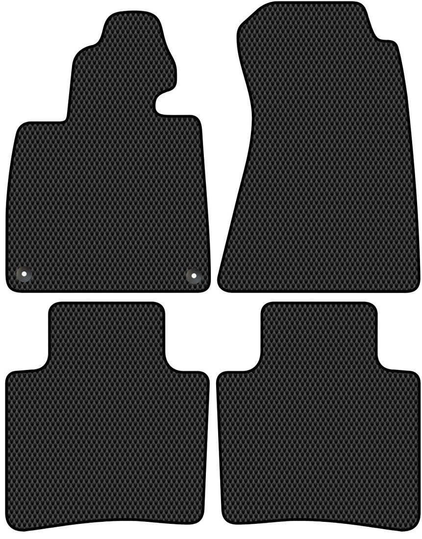 

Комплект ковриков для авто Alicosta Hongqi H9 I (седан / CA67306\CA7205\CA306G) 2020 - Н.В. (черный, ромб)