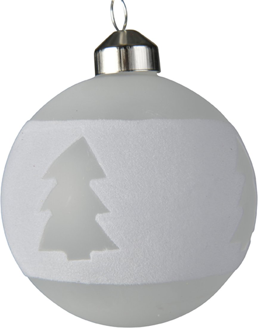 

Елочная игрушка Albero Di Natale Елка 8 см 061741-1 (белый)