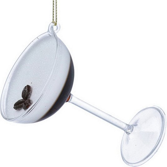 

Елочная игрушка Gisela Graham Jolly Christmas Бокал эспрессо мартини 02662