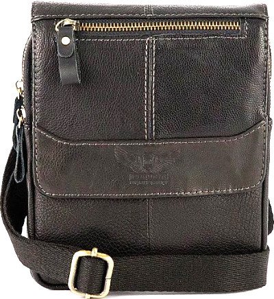 Мужская сумка Poshete 196-650-48-BLK (черный)
