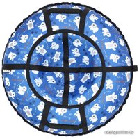 Тюбинг Hubster Люкс Pro S 110 см (мишки синие)