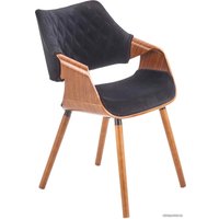 Стул с подлокотниками Halmar K396 (черный/орех)