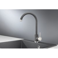 Смеситель Granula для кухни высокий, ST-4031, графит