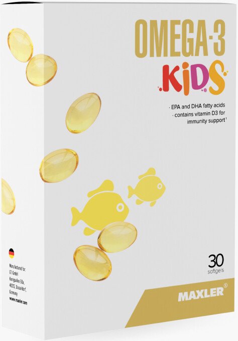 

БАД Maxler Omega-3 Kids (30 капсул)