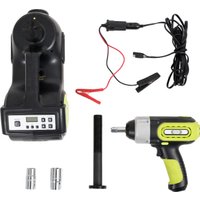 Автомобильный компрессор AutoHelp Набор 4в1 в чемодане с пультом дистанционного управления