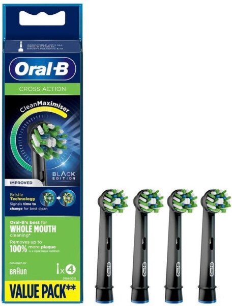 

Сменная насадка Oral-B Cross Action Black EB 50-4 (4 шт)