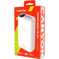 Внешний аккумулятор Canyon PB-301 30000mAh (белый)