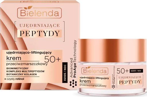 

Bielenda Крем для лица Firming peptides Укрепляющий и лифтинговый против морщин 50+ 50 мл