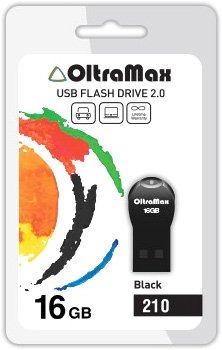 USB Flash OltraMax 210 16GB (черный) [OM-16GB-210-Black]