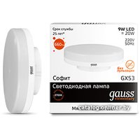 Светодиодная лампочка Gauss Elementary GX53 9Вт 2700K [83819]