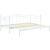 Кровать с выдвижным спальным местом Halmar Ariza 180/200 (белый)