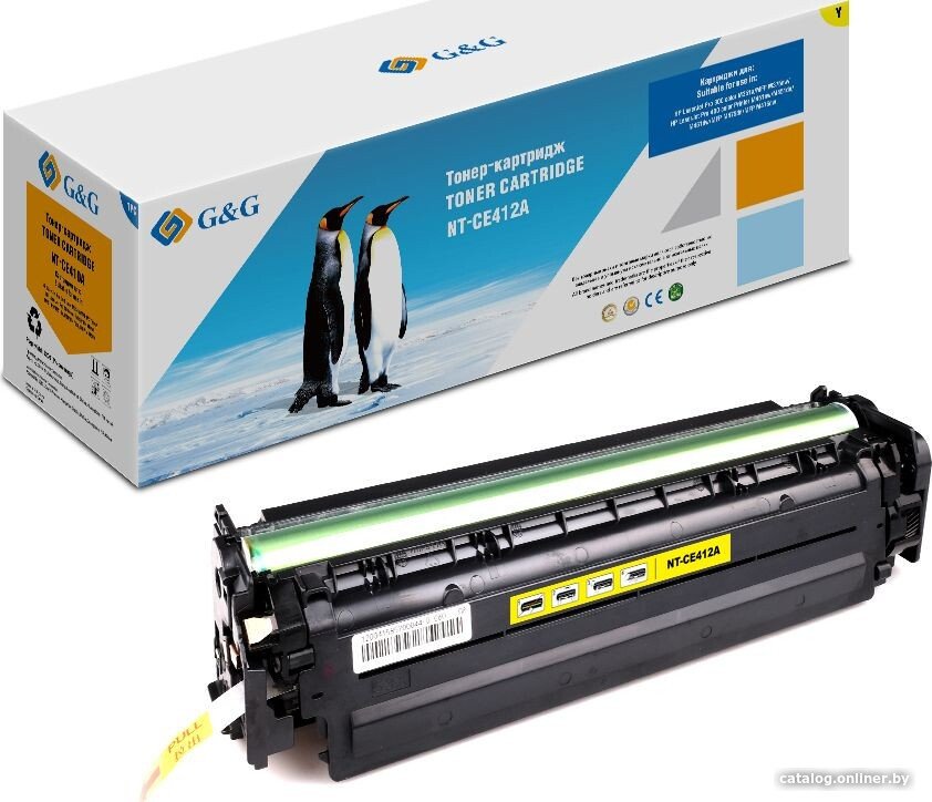 Картридж G&G NT-CE412A (аналог HP CE412A)