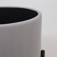 Пуфик AksHome Boot (серый велюр/черный)