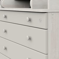 Детский комод Атон Мебель Maks ЛДСП 800/5 с органайзером (сосна касцина/серый шелк)