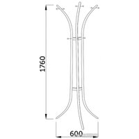 Вешалка для одежды AksHome Spiner (белый)