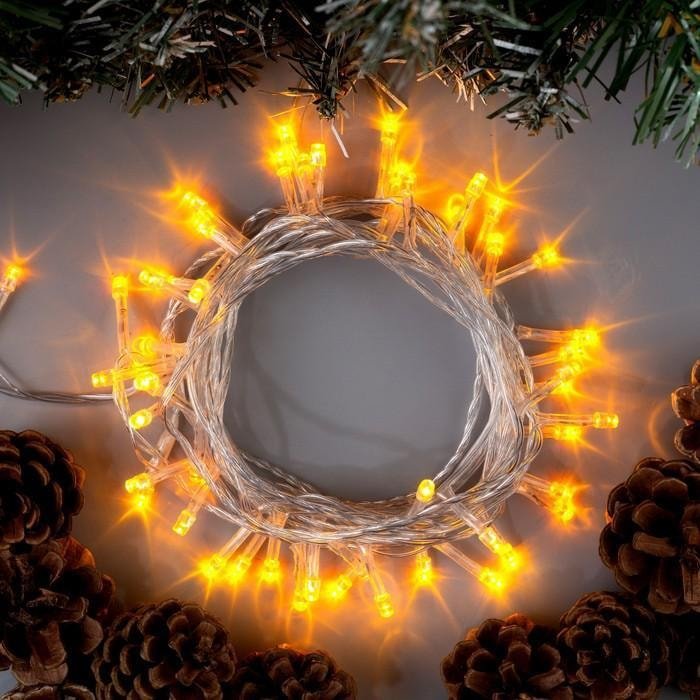 

Новогодняя гирлянда Luazon Нить 50 LED 5м (желтый) 3556760