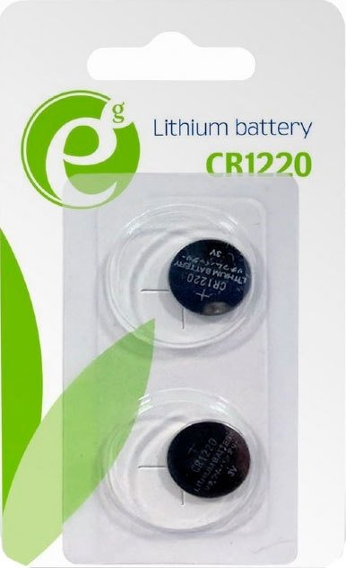 

Батарейка EnerGenie Lithium CR 1220 2 шт. EG-BA-CR1220-01