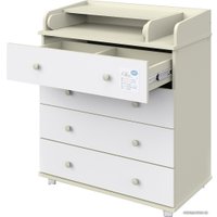 Детский комод Атон Мебель Oliver (слоновая кость/белый)