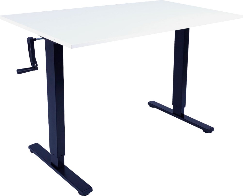 

Стол ErgoSmart Manual Desk Light 1200x650x18 мм (альпийский белый/черный)
