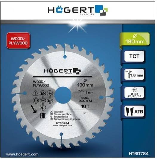 

Пильный диск Hoegert Technik HT6D784