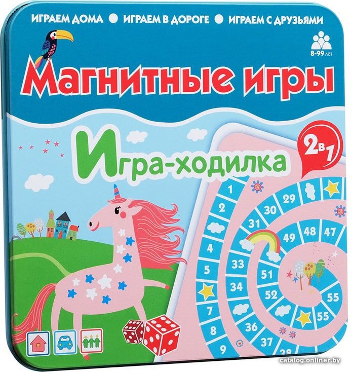 Детская настольная игра Bumbaram 2 в 1 Ходилка Единороги IM-1010
