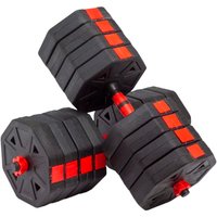 Набор гантелей с грифом для штанги VictoryFit VF-DН500 2x25 кг