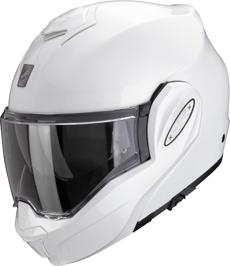 

Мотошлем Scorpion Exo Exo-Tech Evo Pro Solid (р. S, белый металлик)