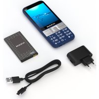 Кнопочный телефон Maxvi B33 (темно-синий)