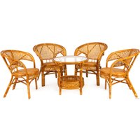 Набор садовой мебели TetChair Pelangi (стол/4 кресла, honey)