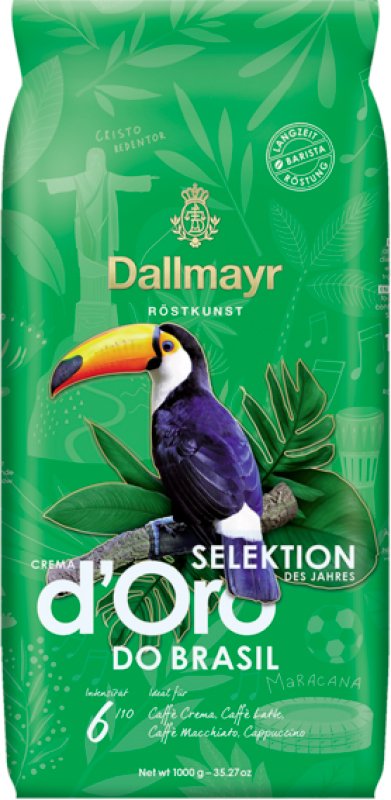 

Кофе Dallmayr Crema d'Oro Selektion Des Jahres do Brazil зерновой 1кг