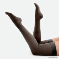 Чулки компрессионные Bauerfeind Discretion 2202-AG длинные (р.2, черный)