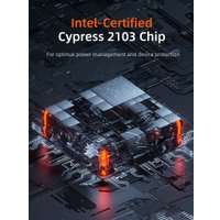 Кабель Cabletime USB 4 USB Type-C - USB Type-C (1 м, черный)