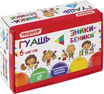 Гуашь Пифагор Эники-Беники 191329 (6 цв)