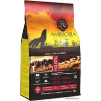 Сухой корм для собак Ambrosia Adult All Breeds Beef & Fresh Salmon (для всех пород с говядиной и лососем) 2 кг