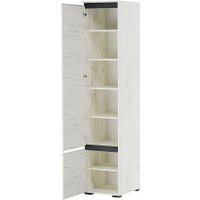 Шкаф-пенал Памир Гретта 2СП (крафт белый/антрацит)