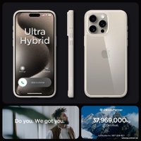 Чехол для телефона Spigen Ultra Hybrid для iPhone 15 Pro Max ACS07209 (серый)