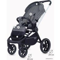 Универсальная коляска Rant MOWbaby Zoom PU (2 в 1, silver grey)