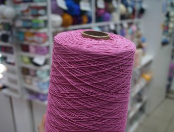 Пряжа для вязания Гронитекс На бобине 714 500 г 2500 м (ярко-розовый)